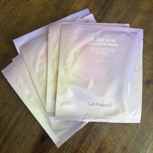 New in Box! 5 Piece Set - Cell Fusion C - Glass Skin Collagen Mask Set